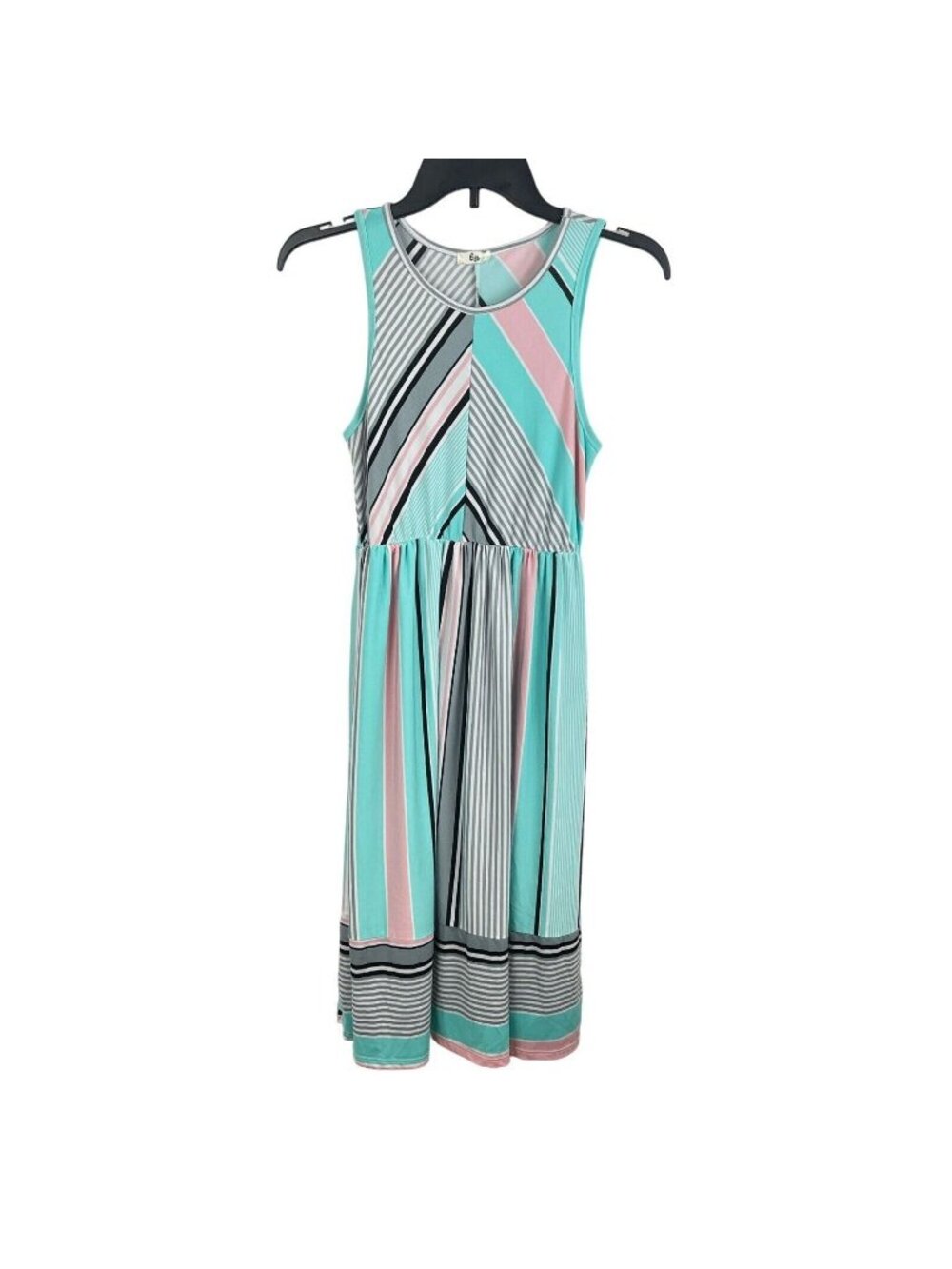 EGY Women Sleeveless Pullover Round-Neck Dress Size M